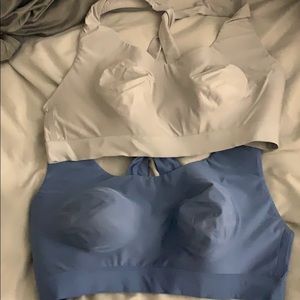 Two sports bras